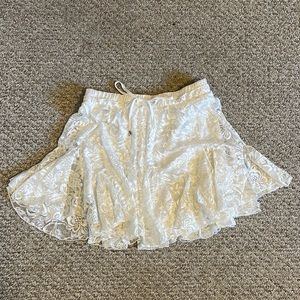 Main Strip Lacey White Skort